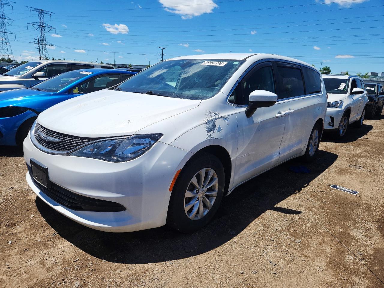 2017 Chrysler Pacifica Touring, VIN 2C4RC1DG7HR520497 — Vandalism
