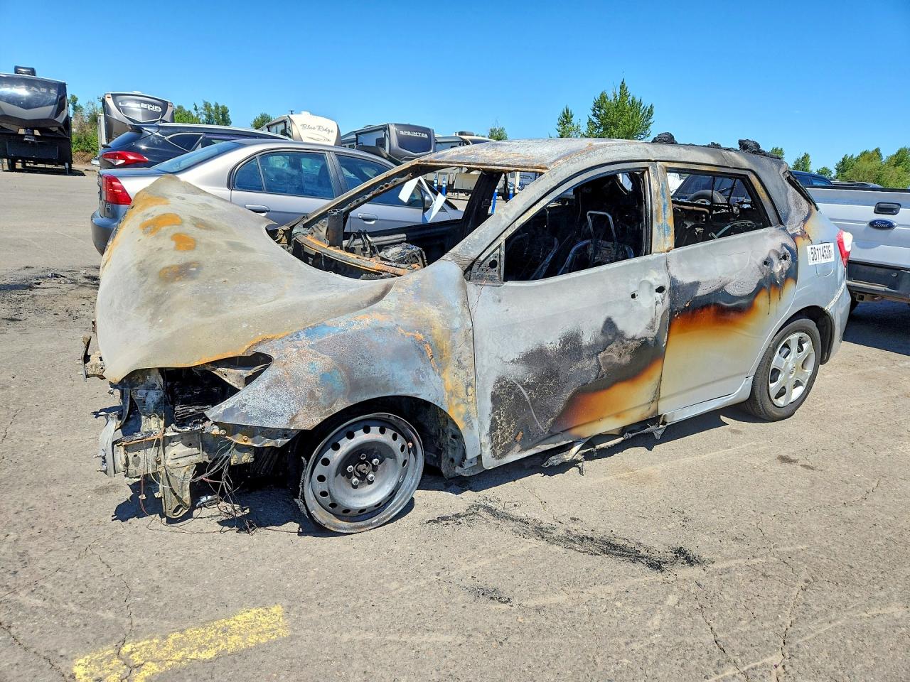 2010 Toyota Matrix, VIN 2T1KU4EE3AC295949 — Burn