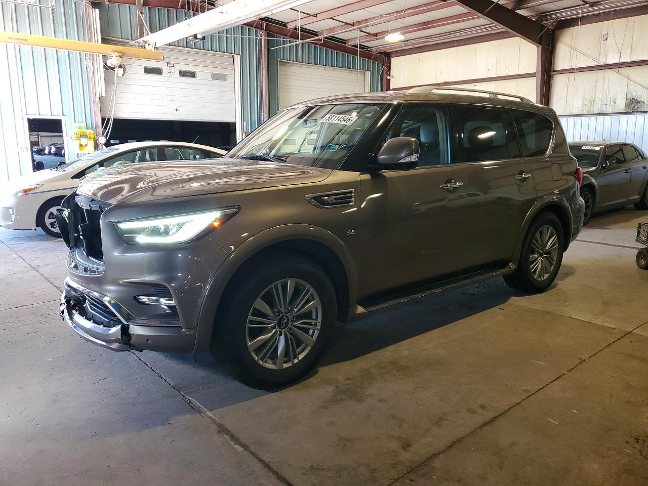 2019 Infiniti QX80 Luxe, VIN JN8AZ2NE9K9226664 — Front end