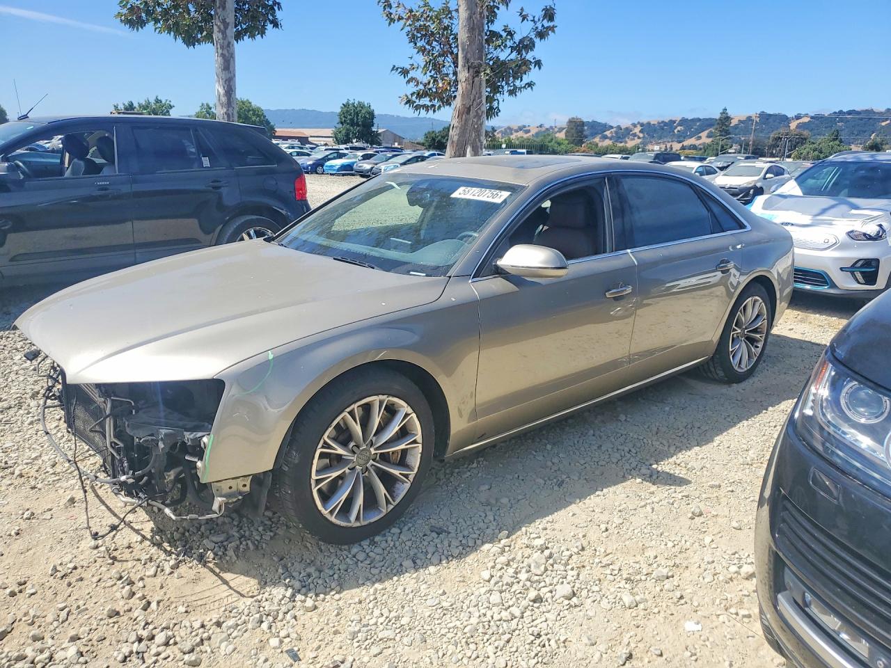 2012 Audi A8, VIN WAURVAFD8CN004231 — Front end
