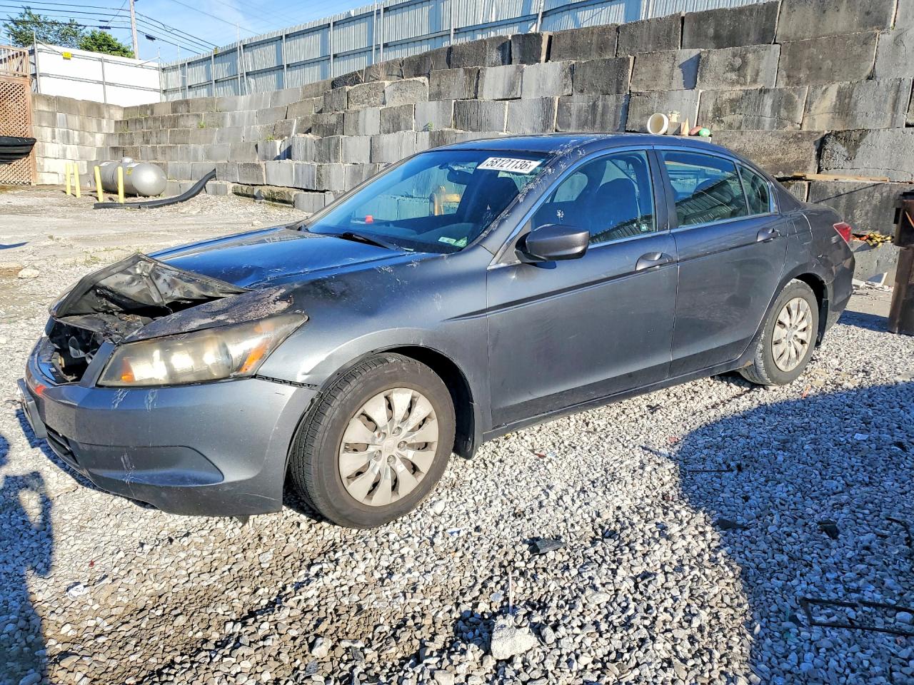 2010 Honda Accord LX, VIN 1HGCP2F30AA044406 — Engine fire