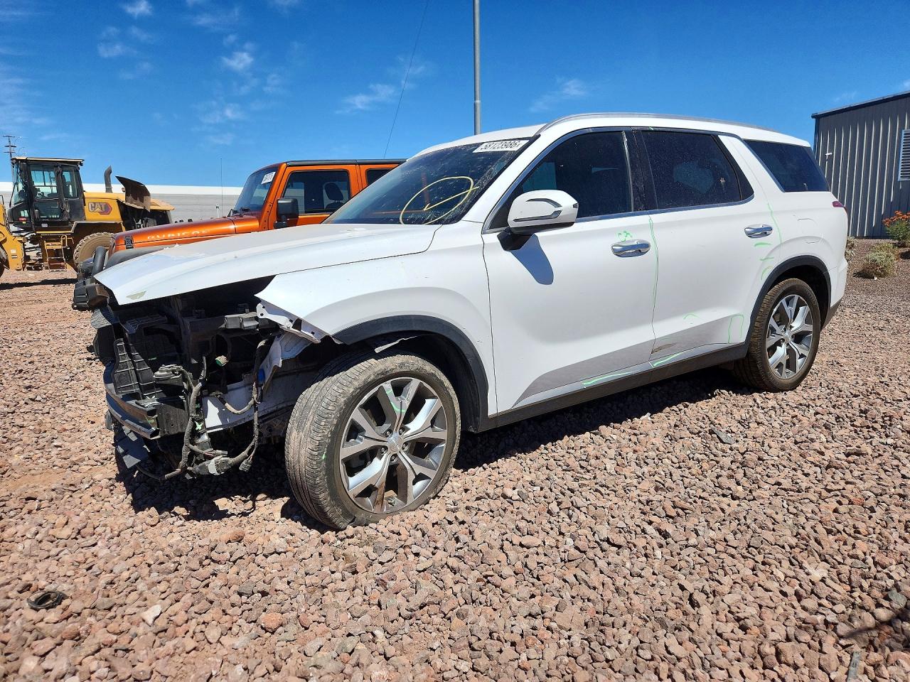 2020 Hyundai Palisade SEL, VIN KM8R44HE7LU086368 — Front end