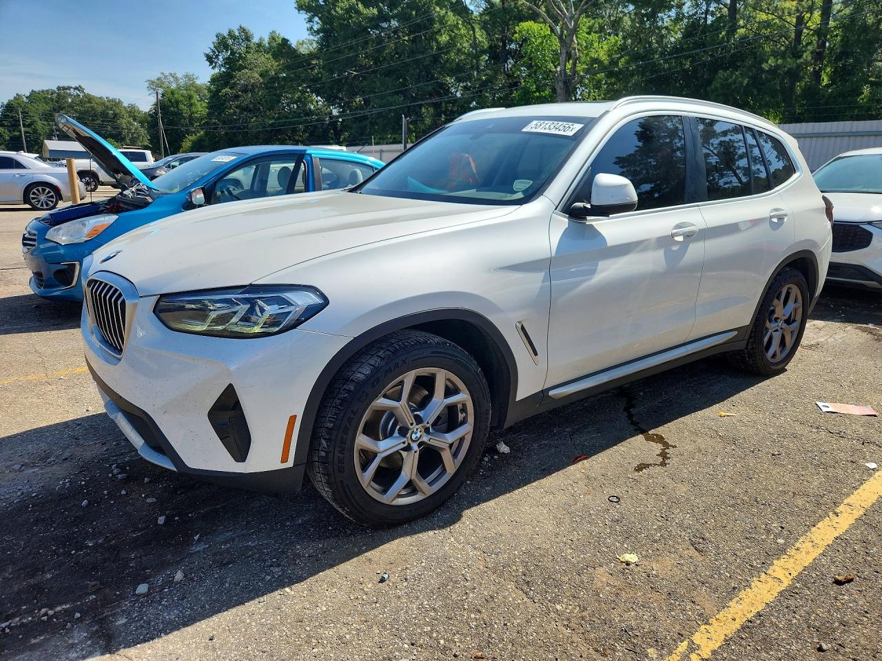 2022 BMW X3 sDrive30i, VIN WBX47DP07NN153532 — Water / flood