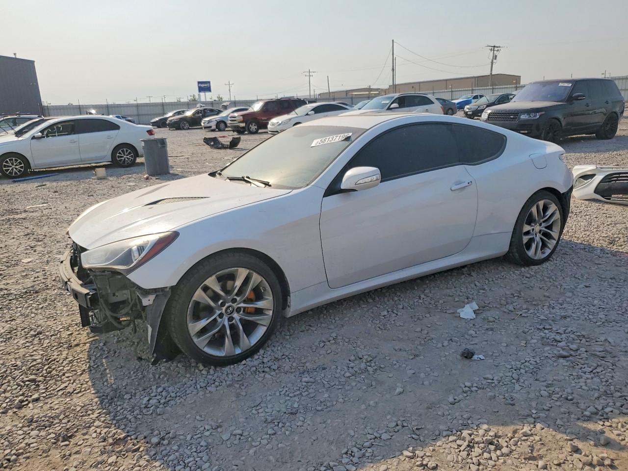 2015 Hyundai Genesis Coupe 3.8L Base, VIN KMHHT6KJ9FU129077 — Front end
