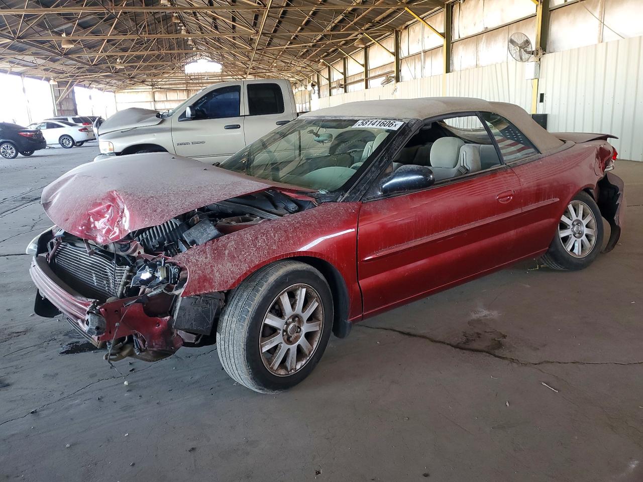 2004 Chrysler Sebring GTC, VIN 1C3EL75R14N269120 — Front end