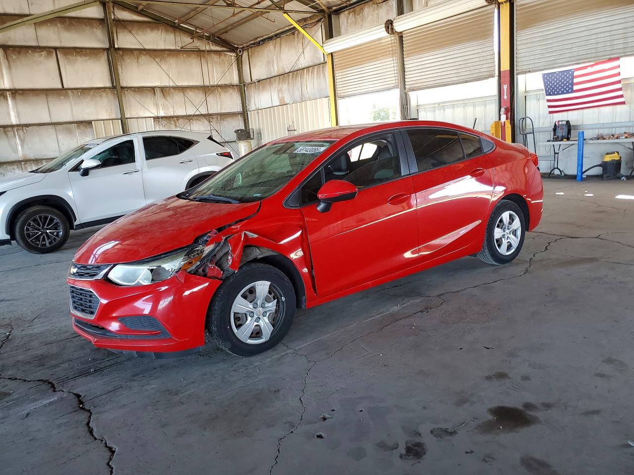 2016 Chevrolet Cruze LS, VIN 1G1BC5SM4G7325080 — Повреждение рамы