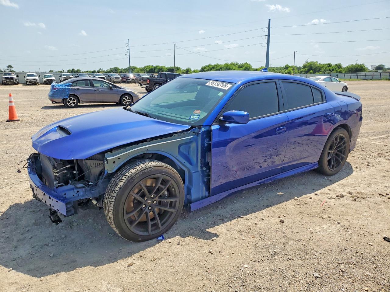 2021 Dodge Charger Scat Pack Widebody, VIN 2C3CDXGJ2MH518772 — Water / flood