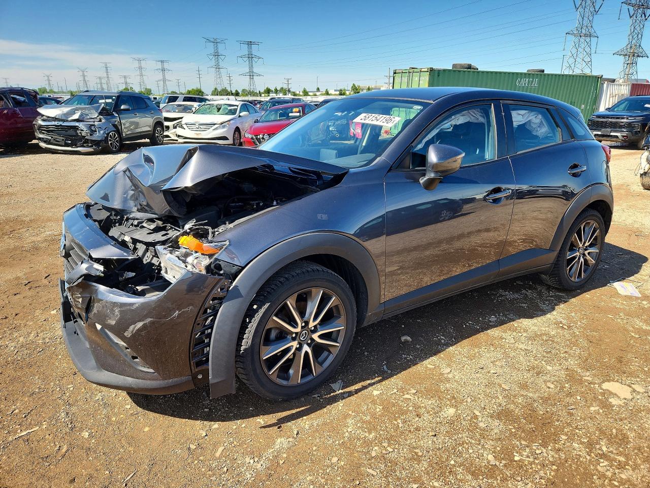 2017 Mazda CX-3 Touring, VIN JM1DKFC72H0161419 — Front end