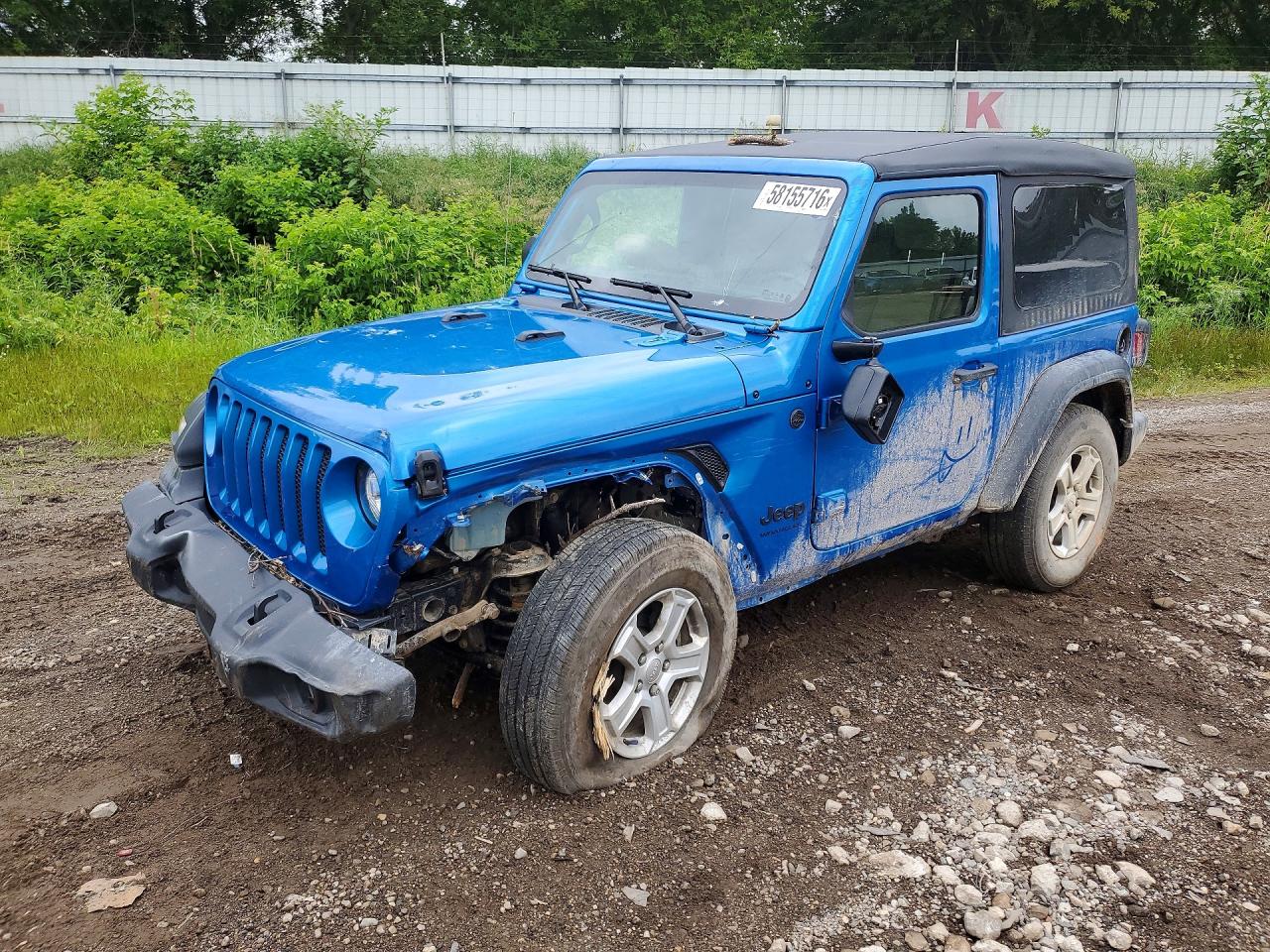 2022 Jeep Wrangler Willys, VIN 1C4GJXAGXNW223148 — Front end
