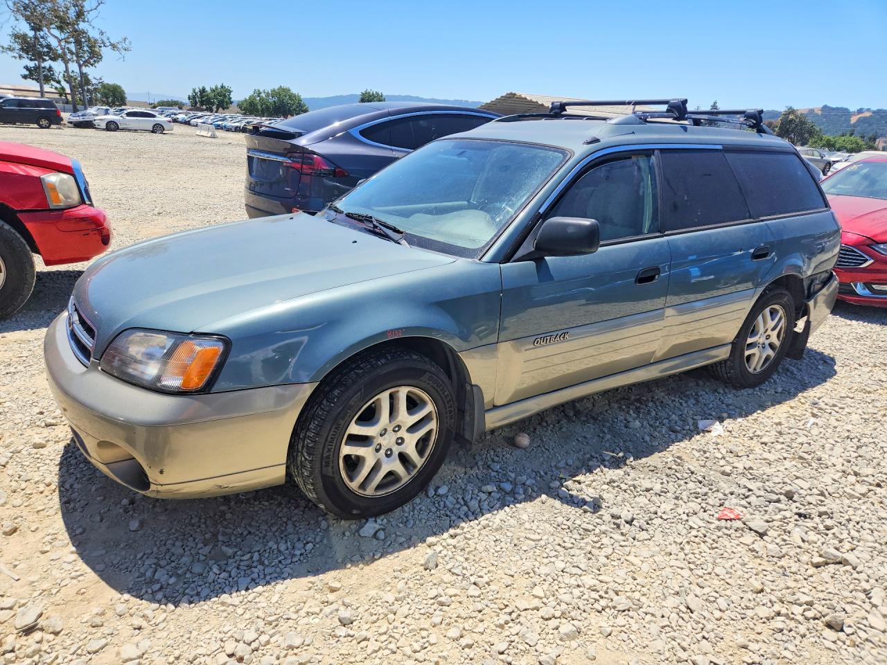 2000 Subaru Legacy Outback, VIN 4S3BH6754Y6668513 — Зад