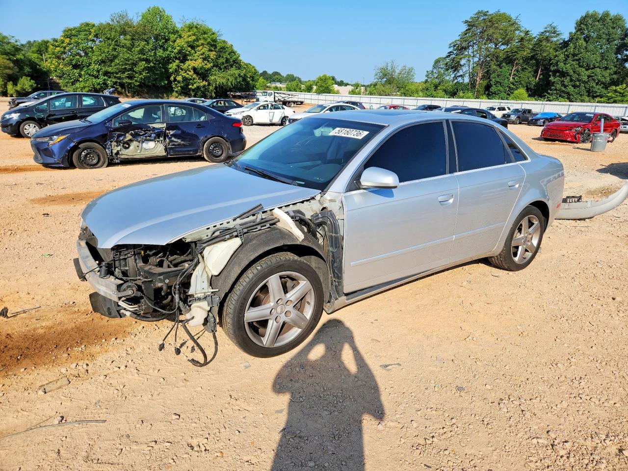 2005 Audi A4 3.2L, VIN WAUDG68E85A479055 — Front end