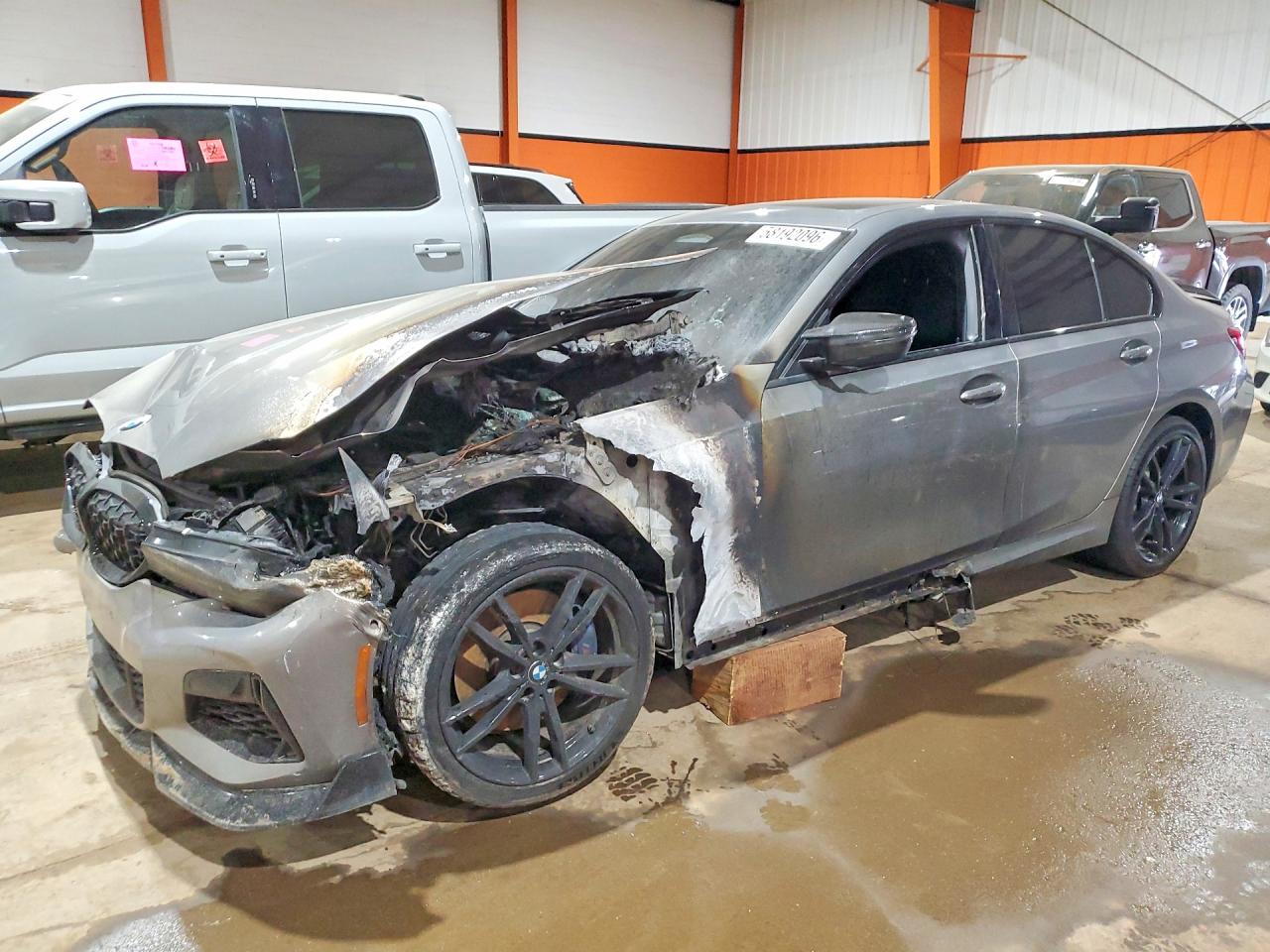 2020 BMW 3 Series M340i xDrive, VIN WBA5U9C02LFH67568 — Burn