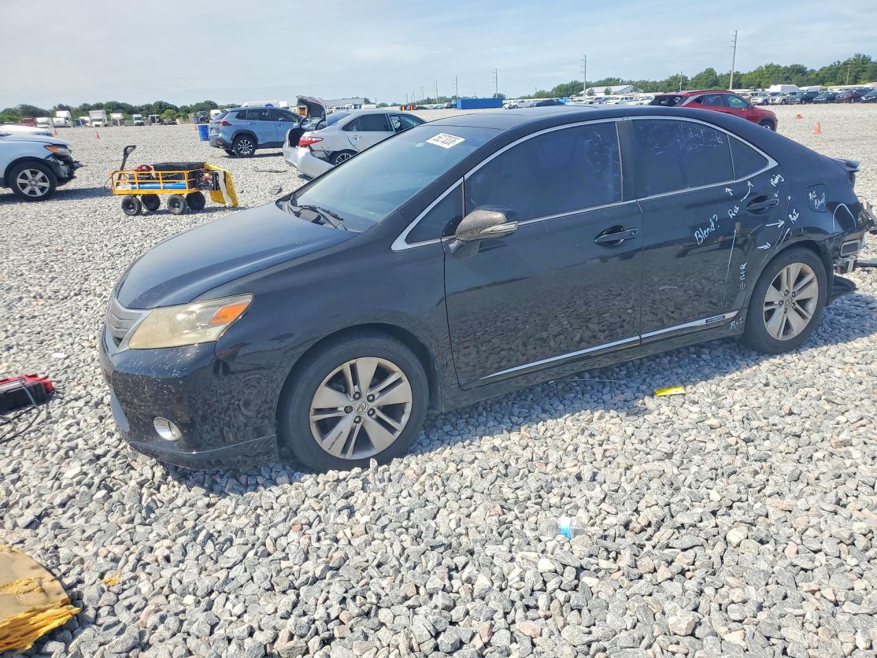 2011 Lexus HS 250h, VIN JTHBB1BA4B2047116 — Rear end