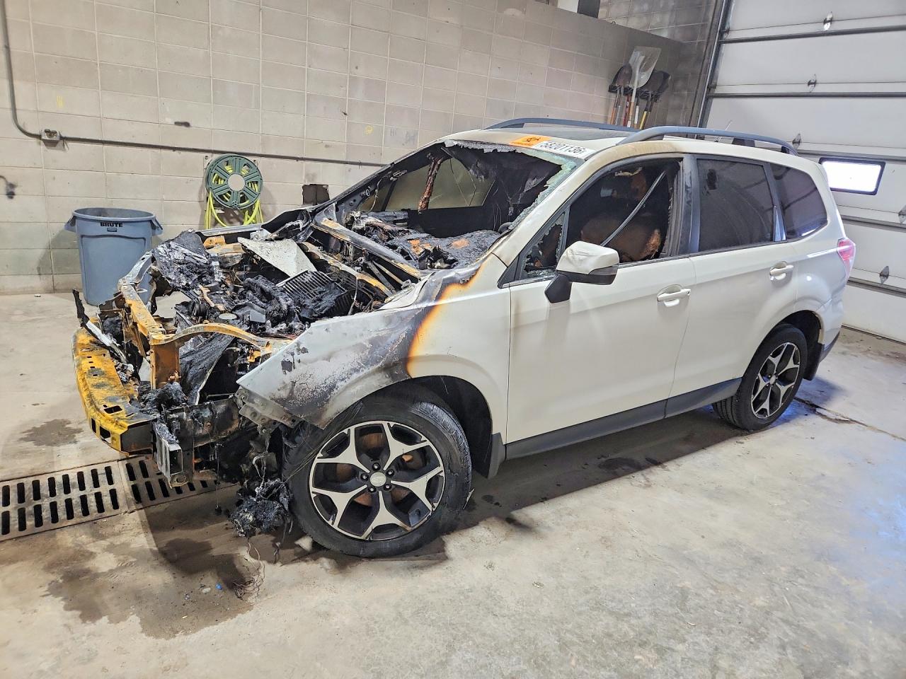 2014 Subaru Forester XT Touring, VIN JF2SJGMC7EH404572 — Engine fire