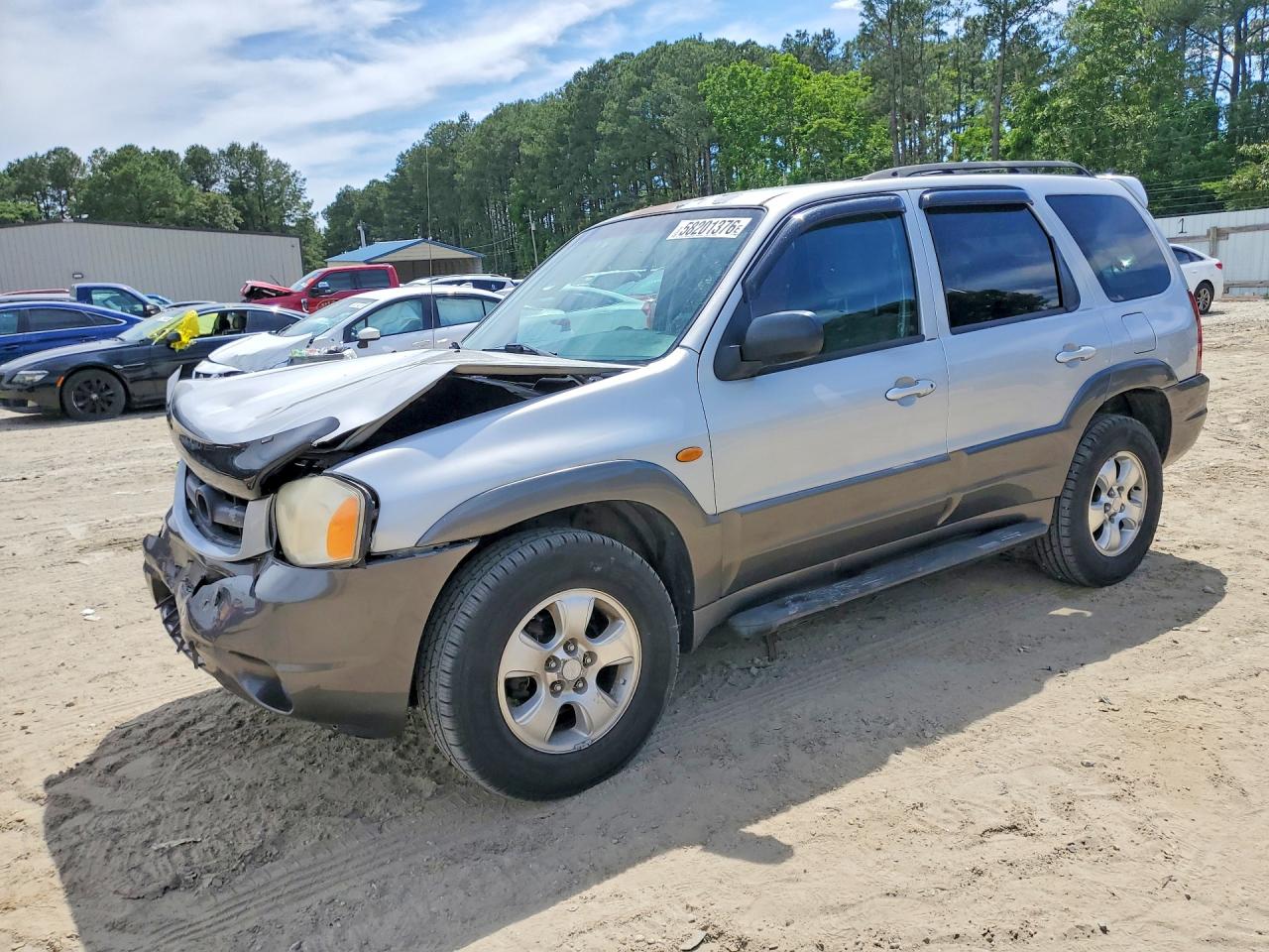 2003 Mazda Tribute LX, VIN 4F2YZ94143KM11202 — Front end