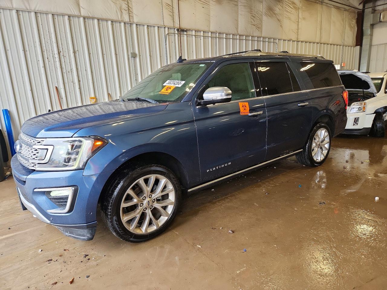 2019 Ford Expedition Max Platinum, VIN 1FMJK1MT6KEA74016 — Interior fire
