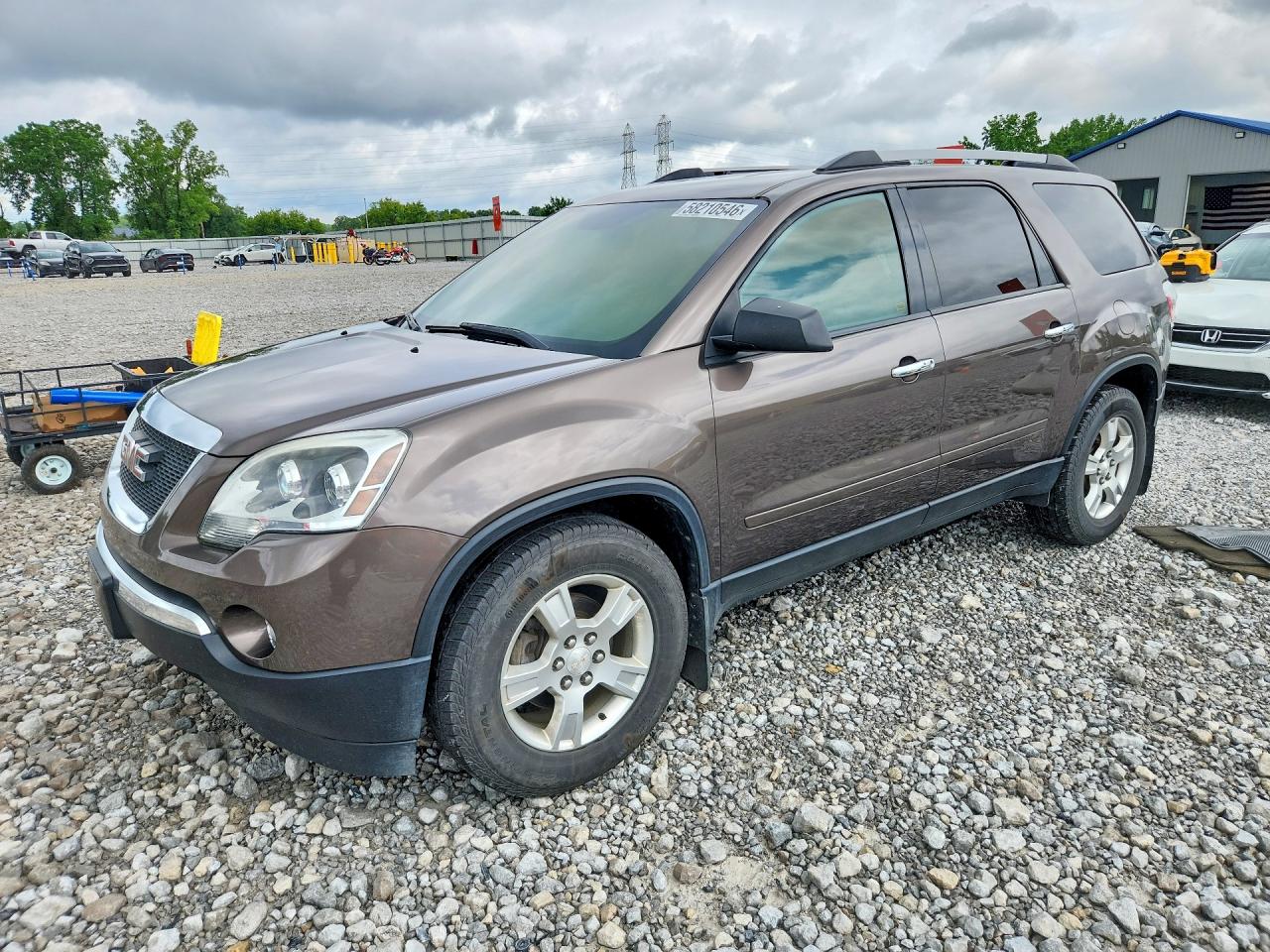 2011 GMC Acadia SLE, VIN 1GKKVPED1BJ358773 — Interior fire