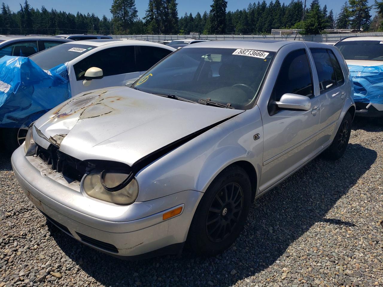2005 Volkswagen Golf GLS, VIN 9BWGL61J854005601 — Engine fire