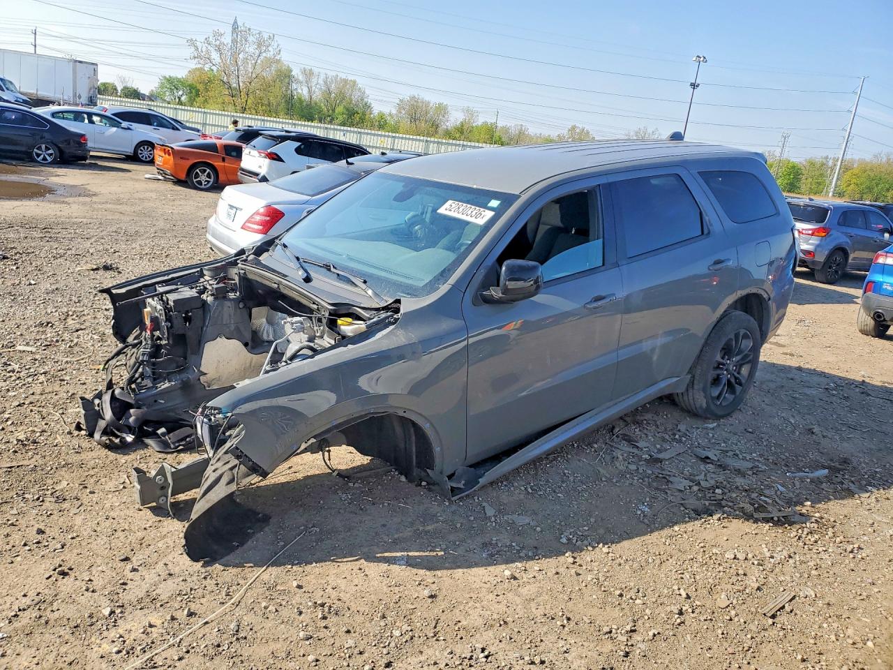 2022 Dodge Durango SXT, VIN 1C4RDJAG8NC185627 — Stripped