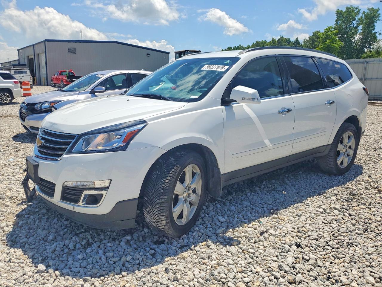 2017 Chevrolet Traverse LT, VIN 1GNKRGKD1HJ182652 — Front end