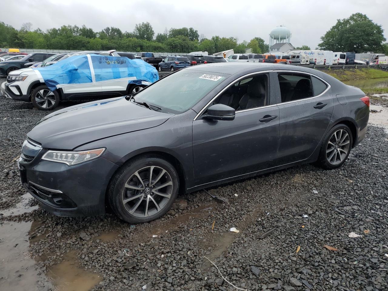 2015 Acura TLX Advance, VIN 19UUB2F71FA008124 — Пожар в салоне