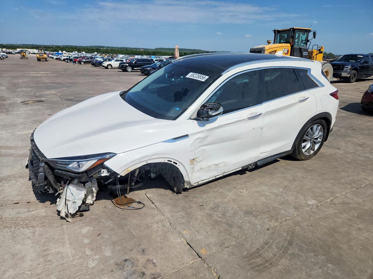2022 Infiniti QX50 Luxe, VIN 3PCAJ5BA1NF111685 — Undercarriage