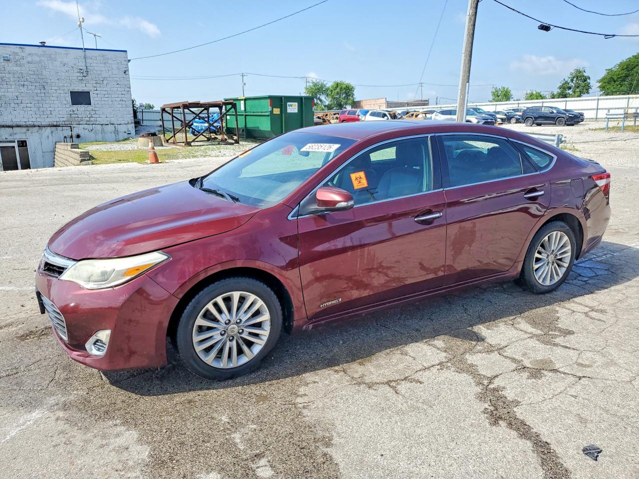 2013 Toyota Avalon XLE Touring, VIN 4T1BD1EB6DU004545 — Roof