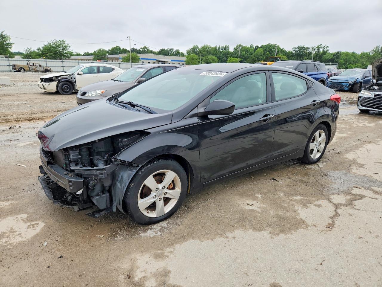 2011 Hyundai Elantra Limited, VIN 5NPDH4AE8BH002659 — Front end