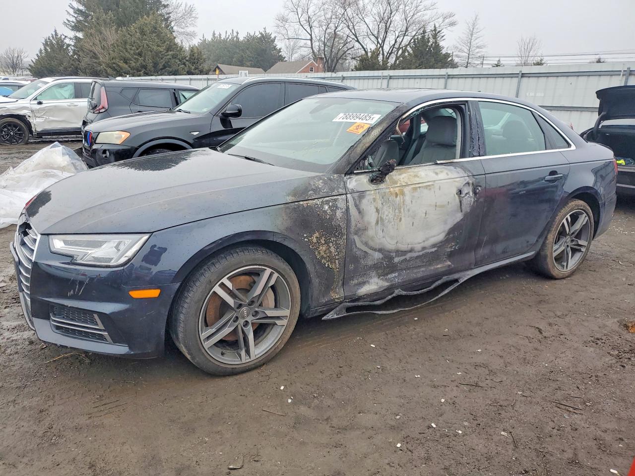 2018 Audi A4 Premium Plus, VIN WAUENAF41JA093871 — Interior fire