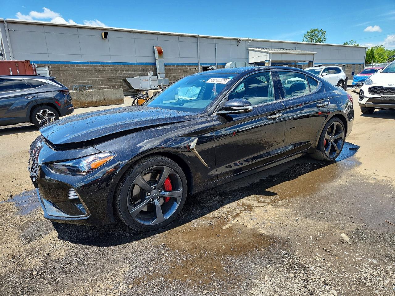 2019 Genesis G70 Advanced, VIN KMTG34LE8KU014665 — Front end