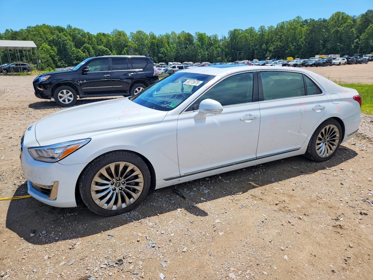 2018 Genesis G90 Ultimate, VIN KMHG54JH9JU043379 — Roof