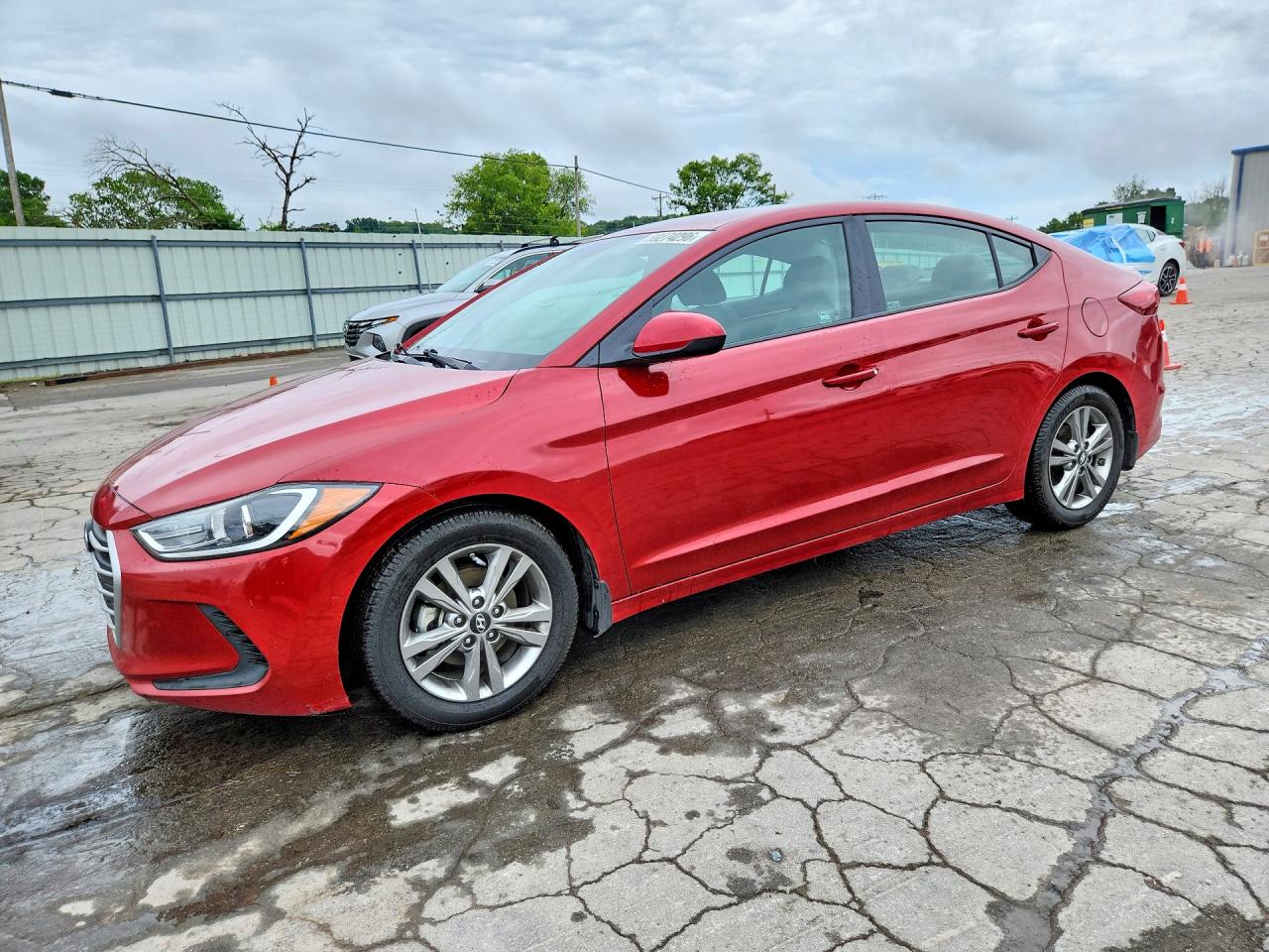 2018 Hyundai Elantra SEL, VIN KMHD84LF5JU592440 — Side