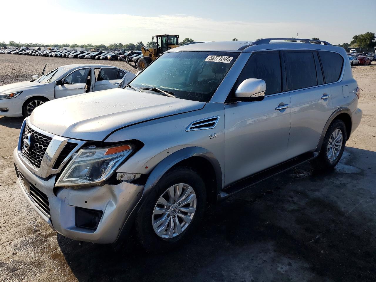2017 Nissan Armada SV, VIN JN8AY2NC6H9502714 — Front end