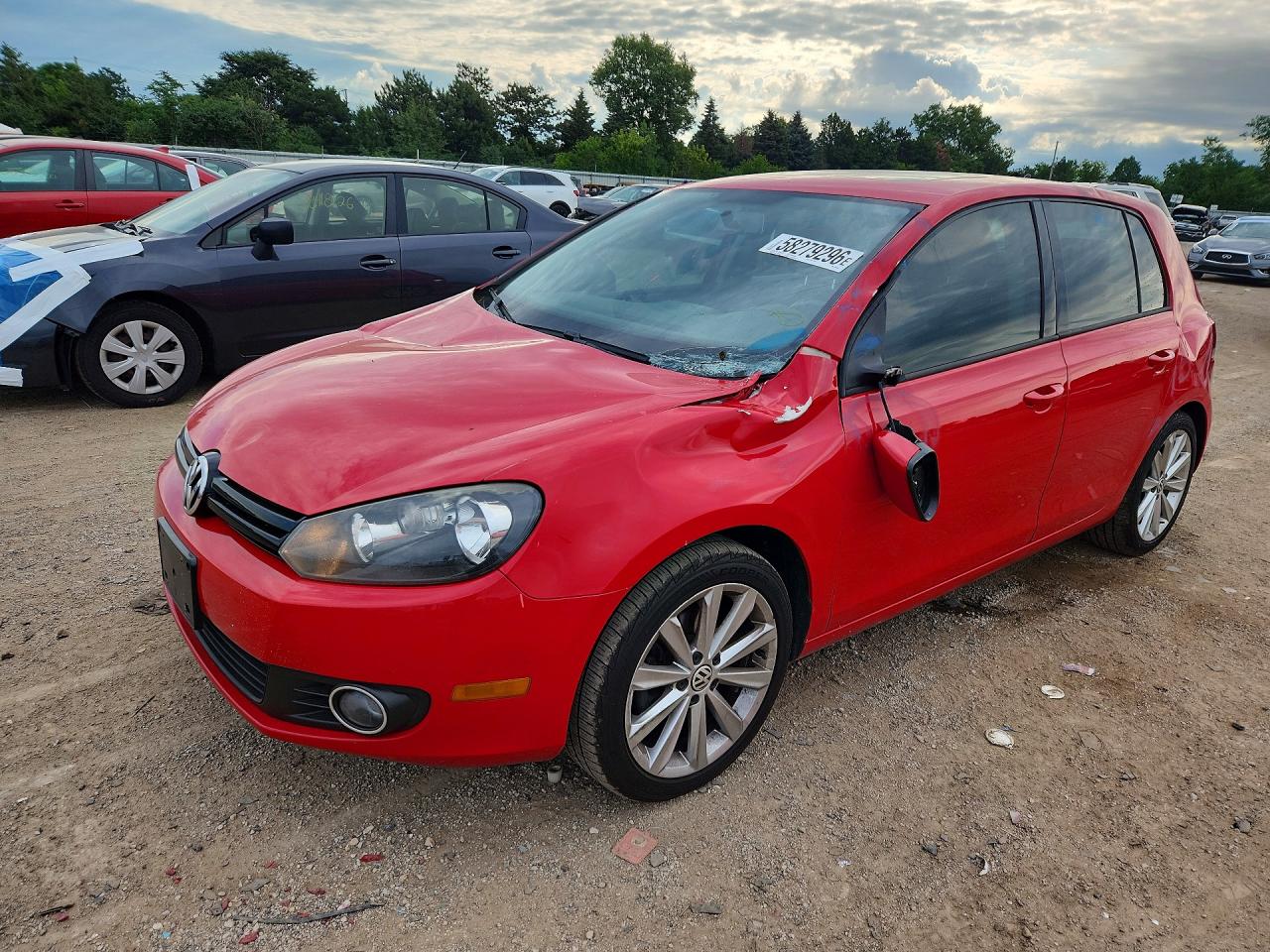 2013 Volkswagen Golf TDI, VIN WVWDM7AJ0DW106490 — Roof