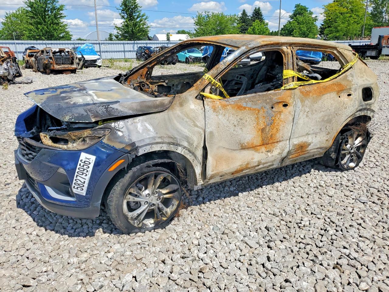 2022 Buick Encore GX Preferred, VIN KL4MMCSL1NB128798 — Burn