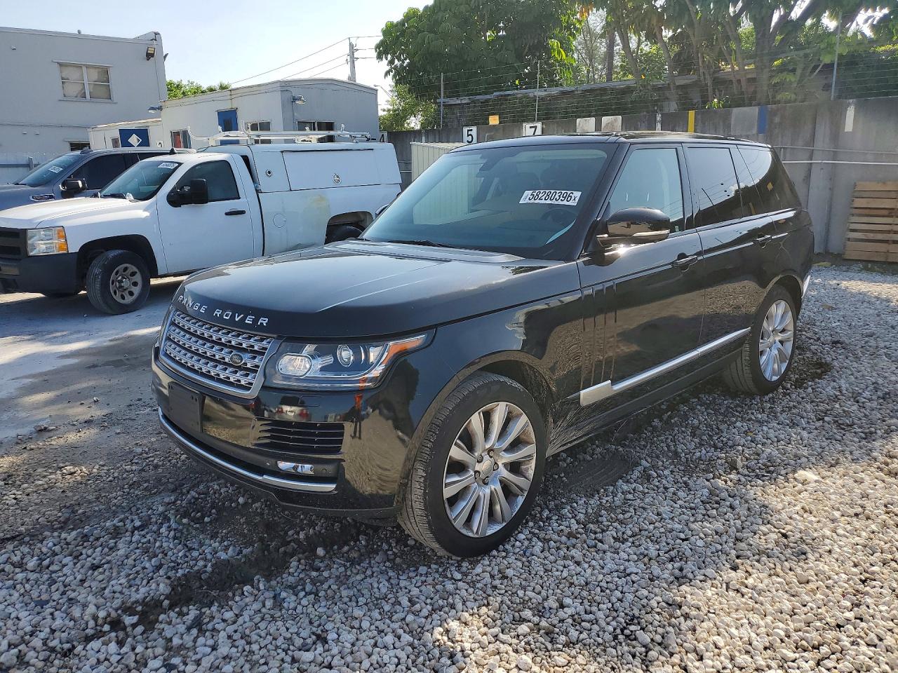 2015 Land Rover Range Rover Supercharged, VIN SALGS2TF3FA205957 — Water / flood