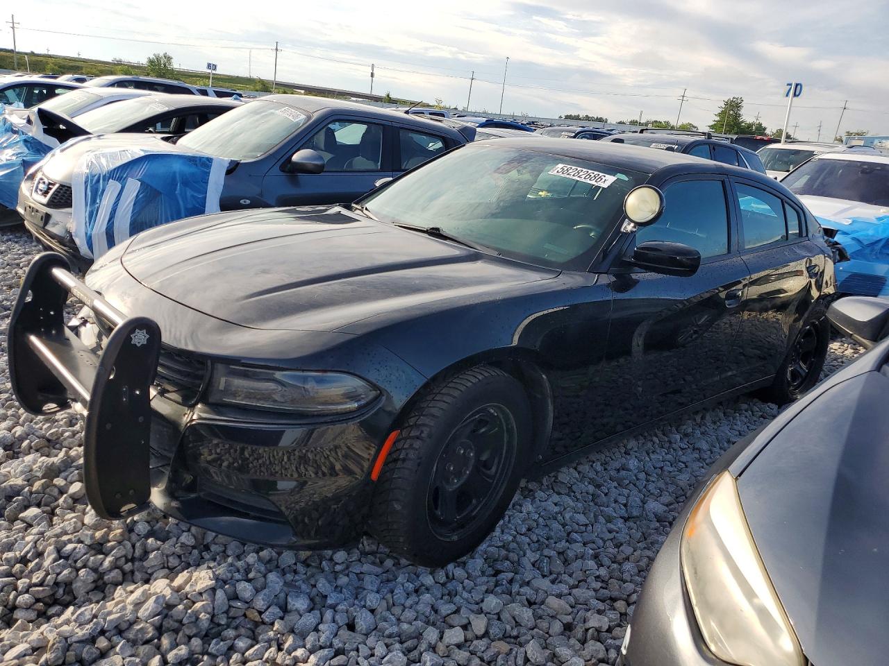 2021 Dodge Charger Police, VIN 2C3CDXATXMH639656 — Rear end