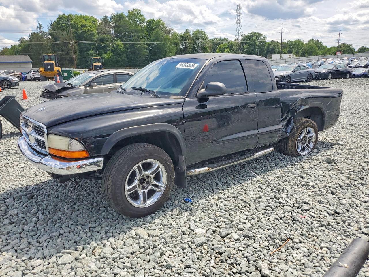 2004 Dodge Dakota SLT, VIN 1D7GL42N74S674667 — Front end