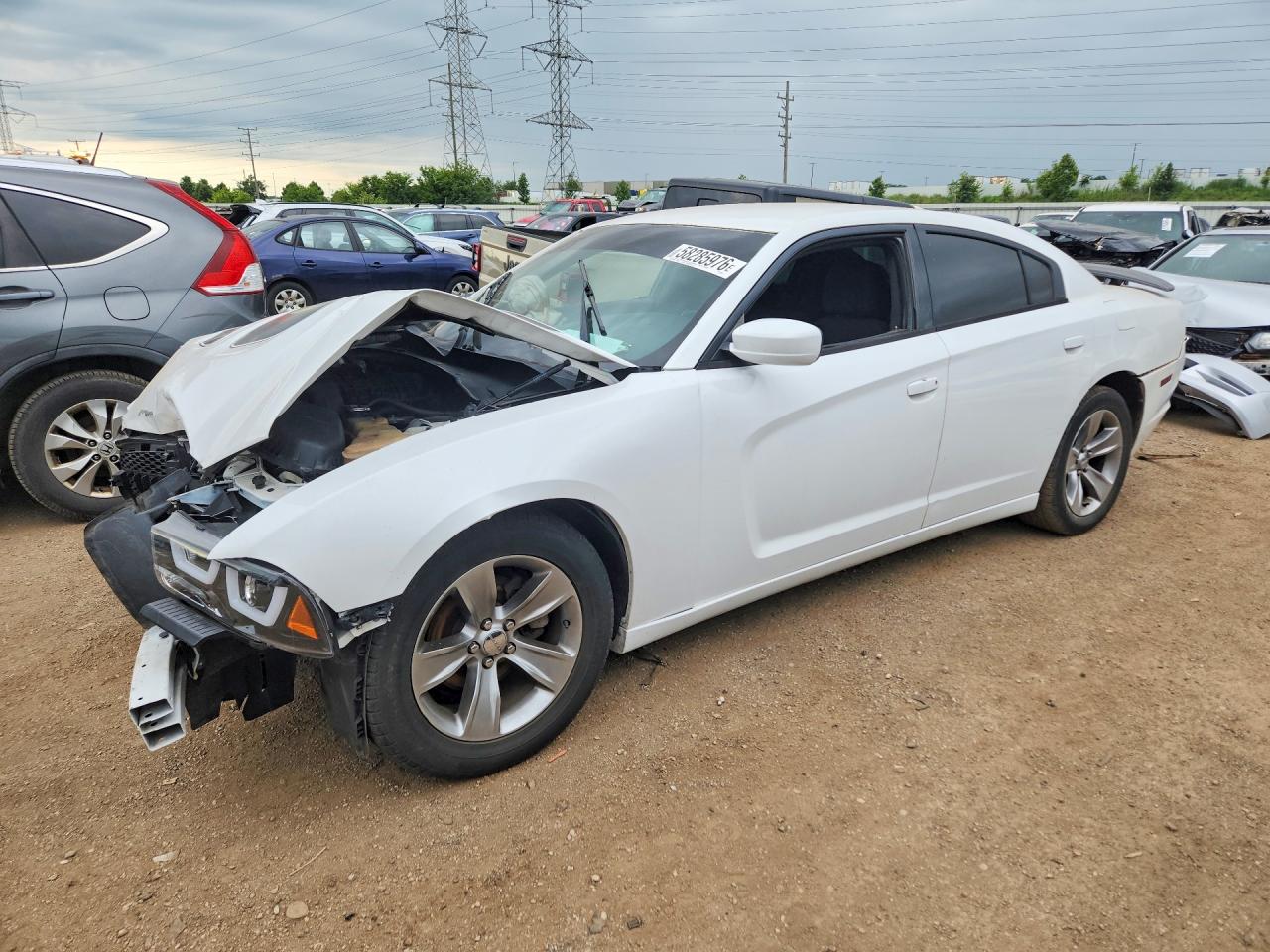 2014 Dodge Charger SE, VIN 2C3CDXBG0EH248017 — Front end