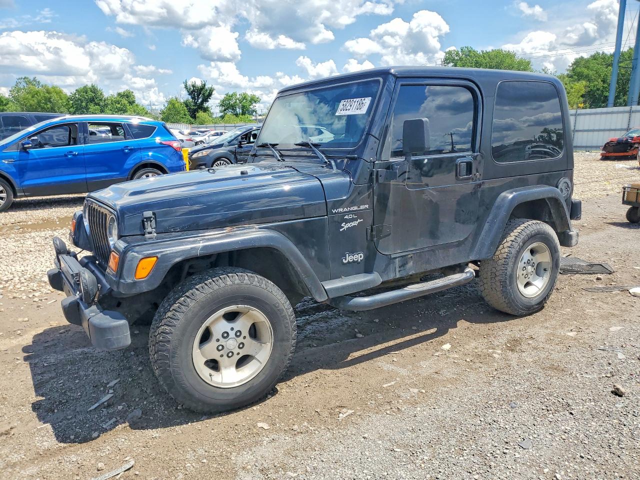 2002 Jeep Wrangler Sport, VIN 1J4FA49S02P713276 — Side