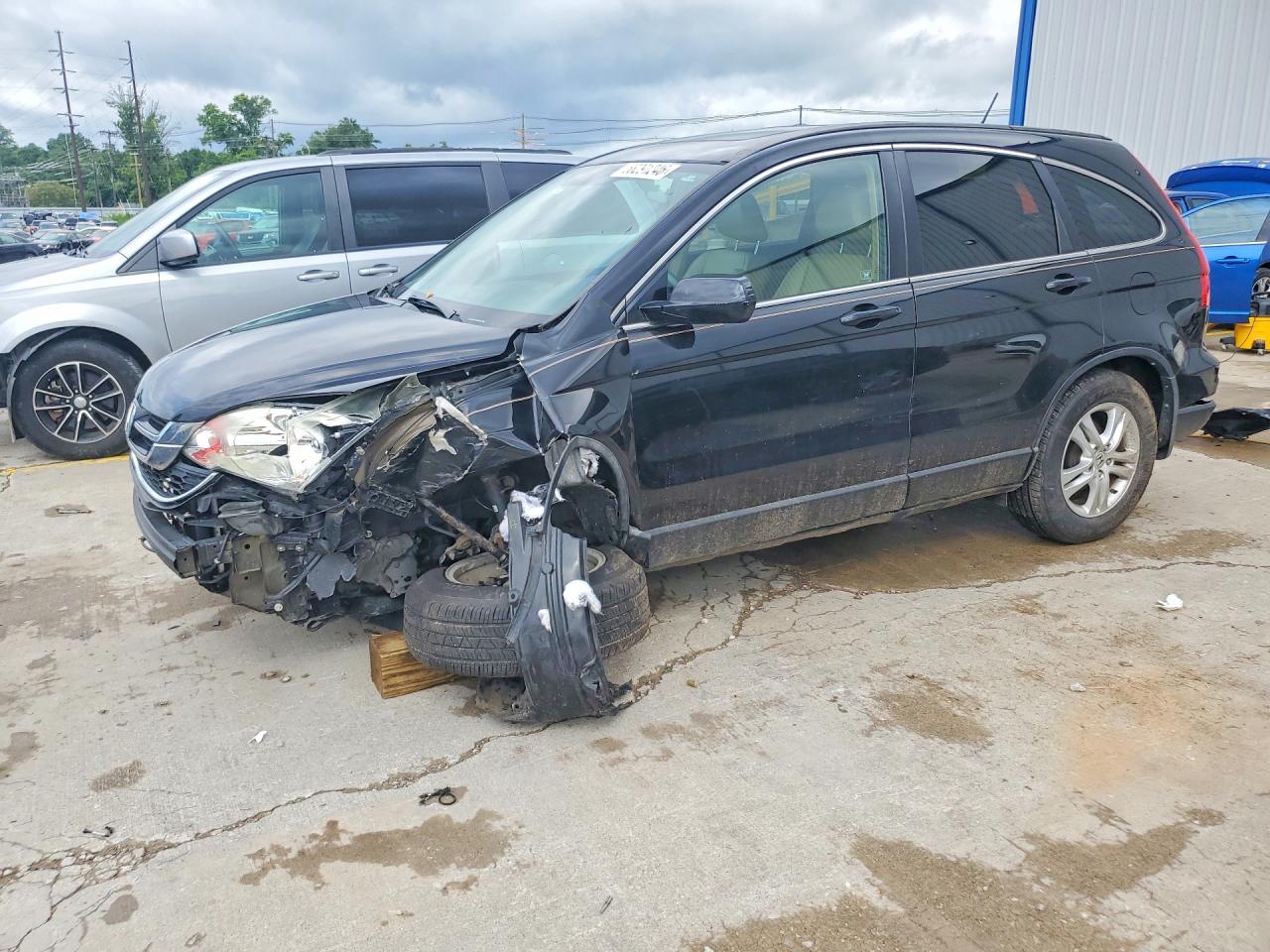 2010 Honda CR-V EX-L, VIN 5J6RE4H77AL079517 — Front end