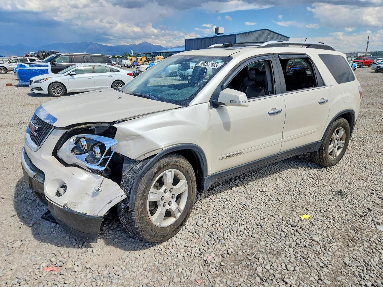 2008 GMC Acadia SLT2, VIN 1GKEV33708J143591 — Front end