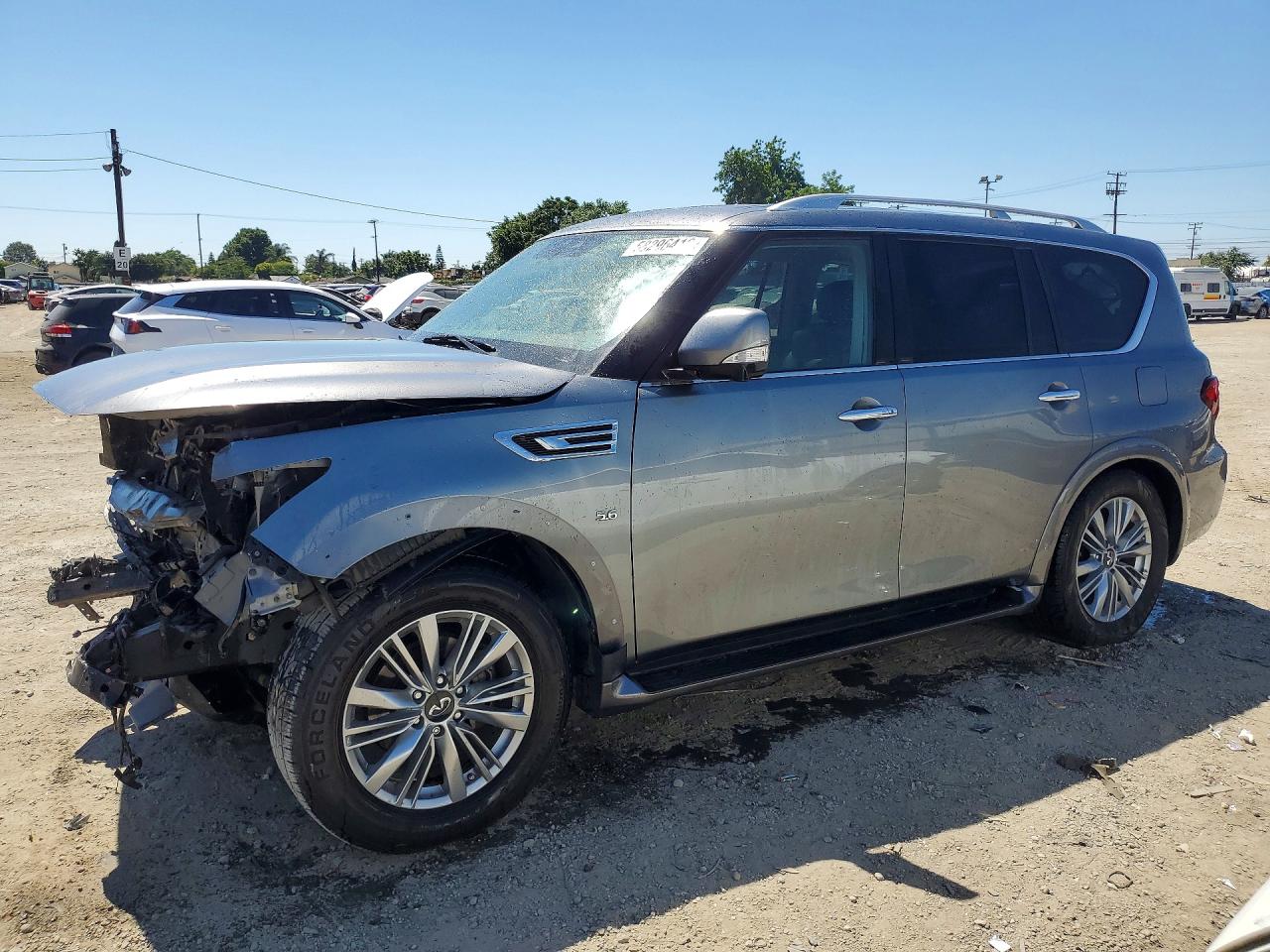 2020 Infiniti QX80 Luxe, VIN JN8AZ2NFXL9701846 — Front end