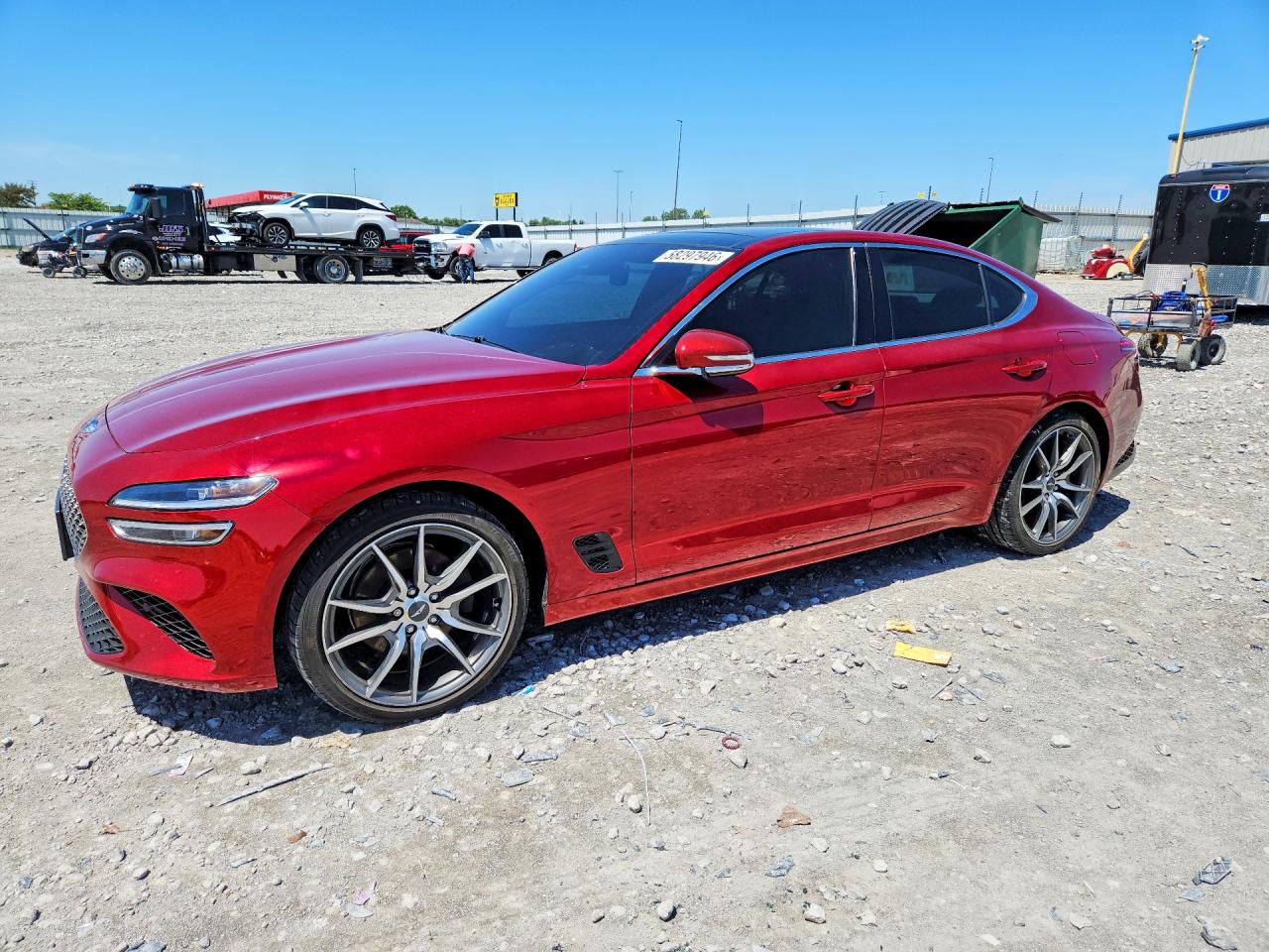 2022 Genesis G70 2.0T, VIN KMTG34TA8NU092669 — Burn