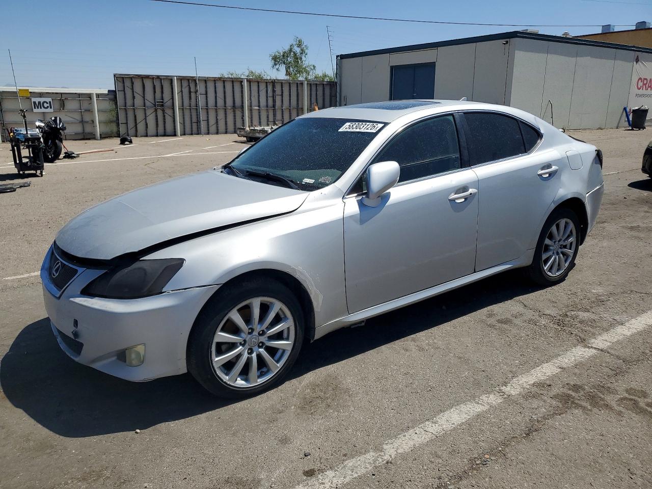 2008 Lexus IS 250, VIN JTHCK262985018781 — Rear end