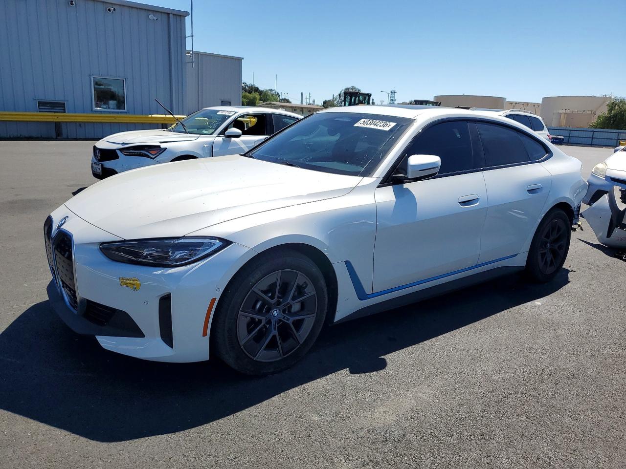 2022 BMW i4 eDrive40, VIN WBY73AW09NFN03189 — Rear end