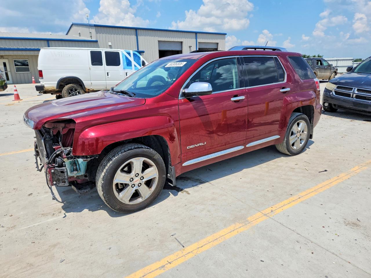 2016 GMC Terrain Denali, VIN 2GKALREK0G6272600 — Front end