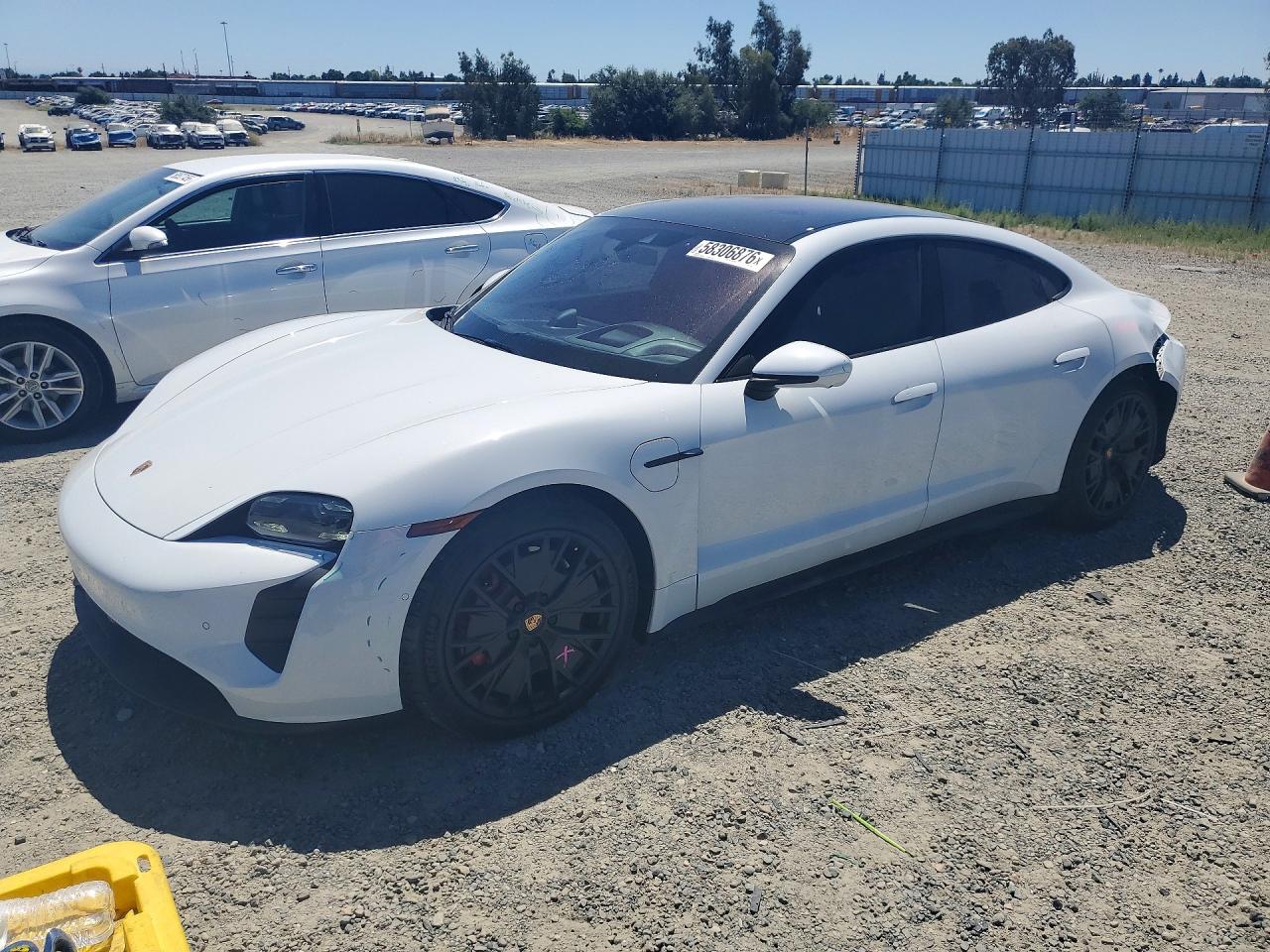 2022 Porsche Taycan GTS, VIN WP0AD2Y12NSA59423 — Rear end