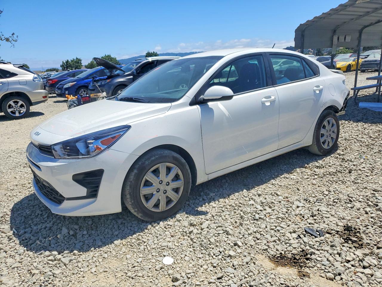 2023 Kia Rio S, VIN 3KPA24ADXPE541081 — Rear end