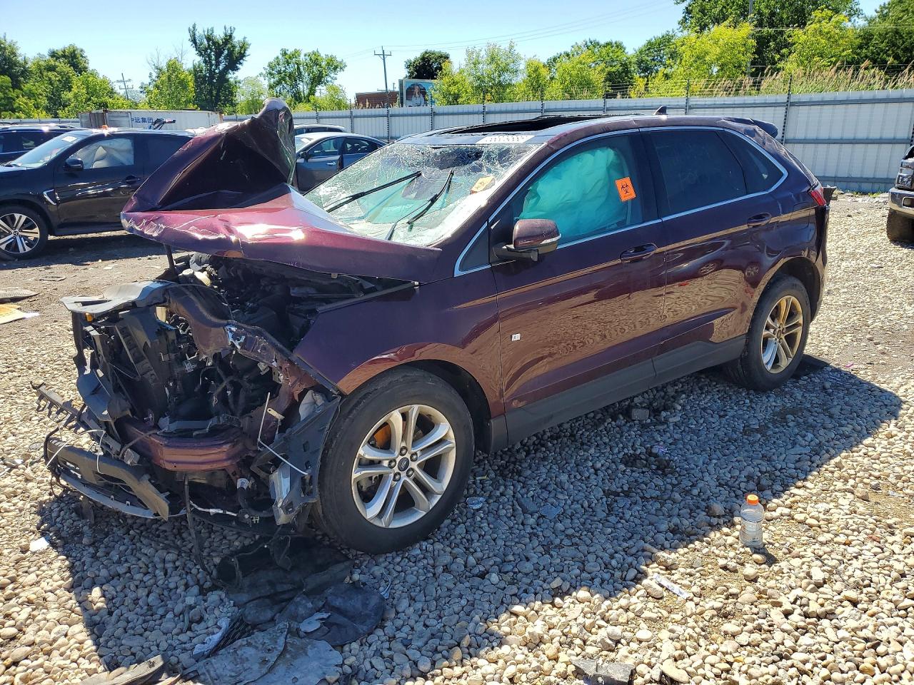 2019 Ford Edge SEL, VIN 2FMPK3J98KBB26790 — Rollover